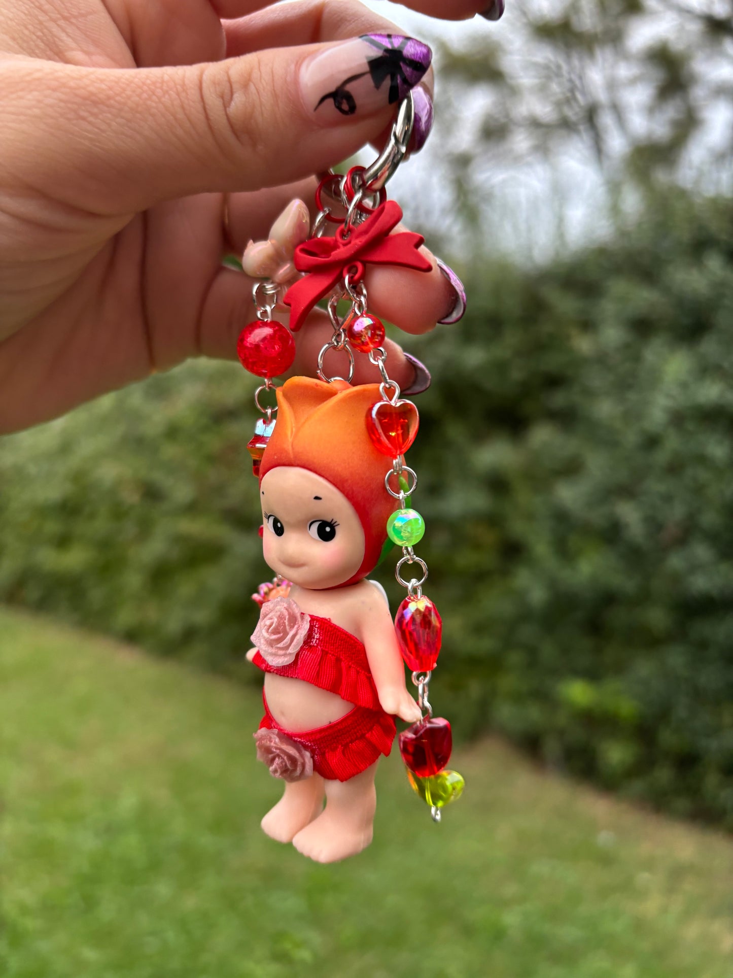 Sonny Angel Rose keychain