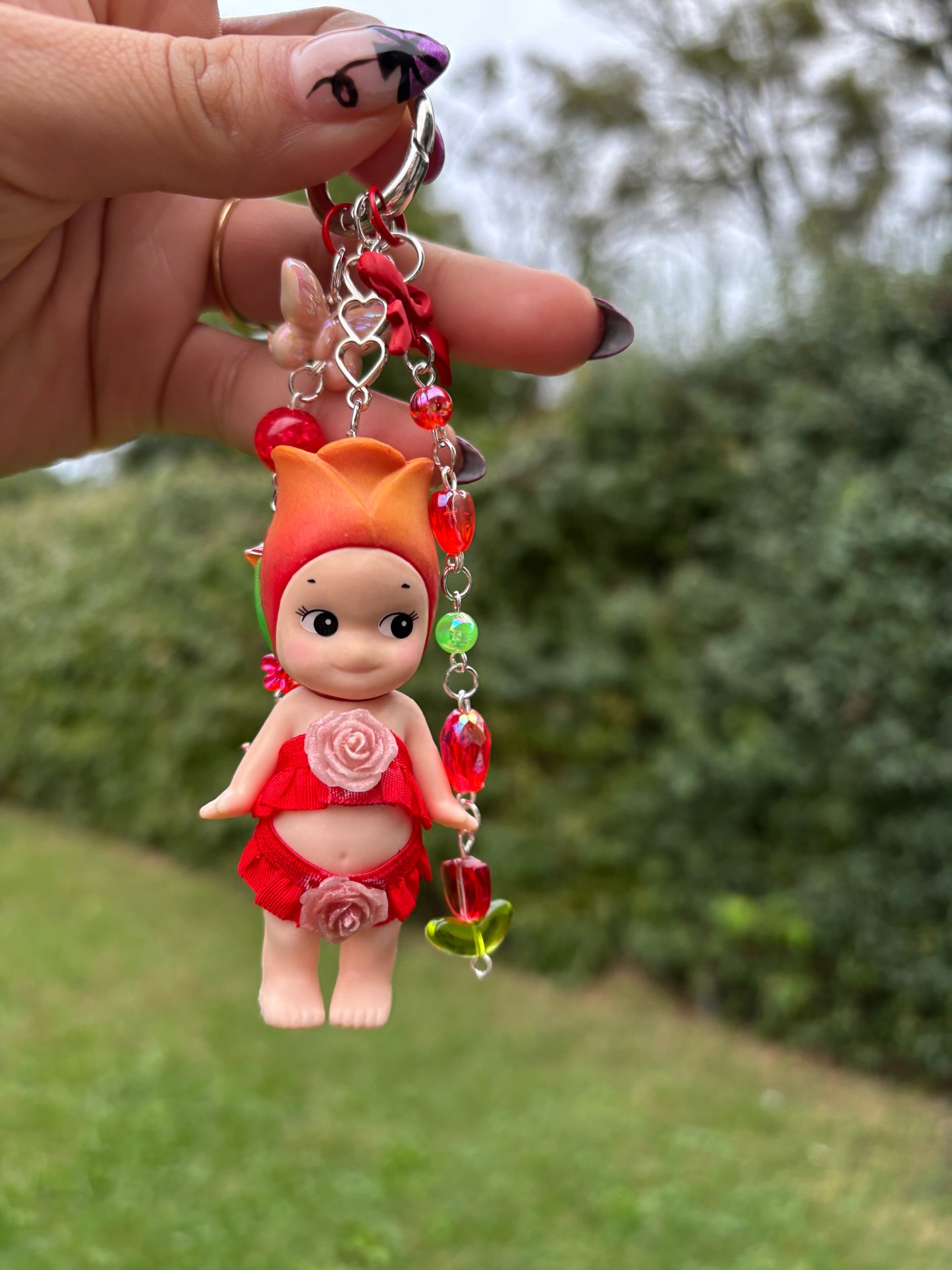 Sonny Angel Rose keychain