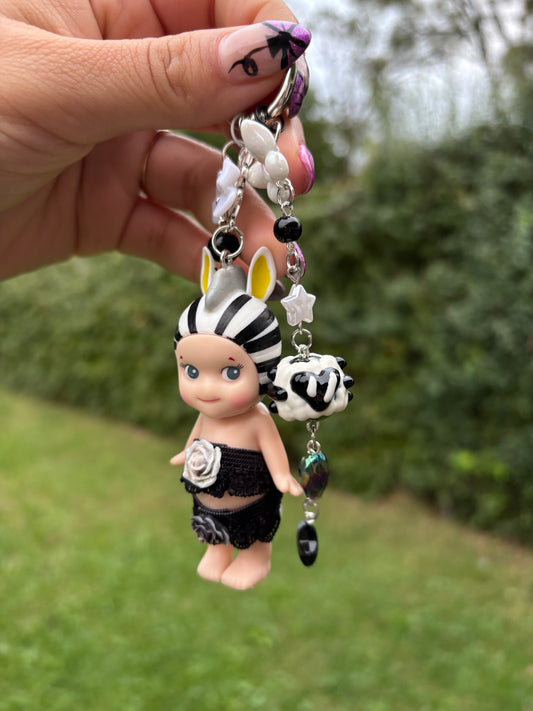 Sonny Angel keychain zebra