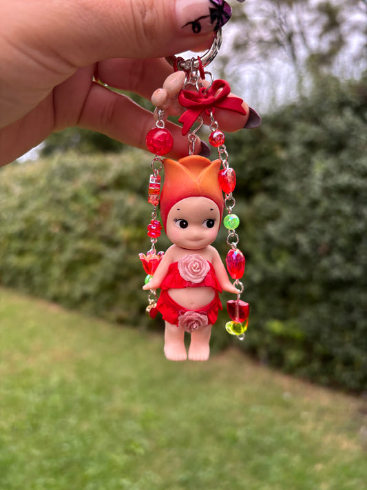 Sonny Angel Rose keychain