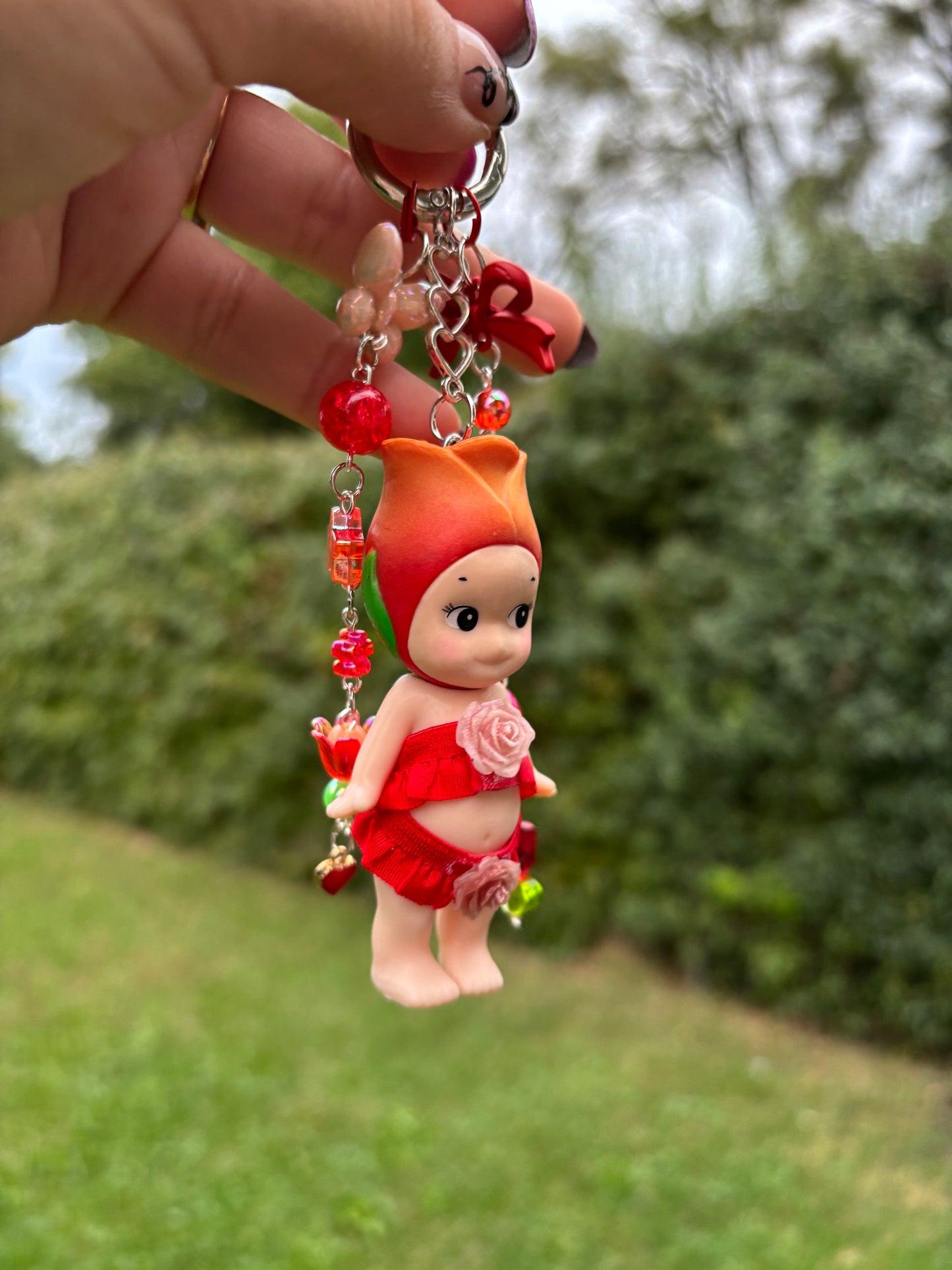 Sonny Angel Rose keychain
