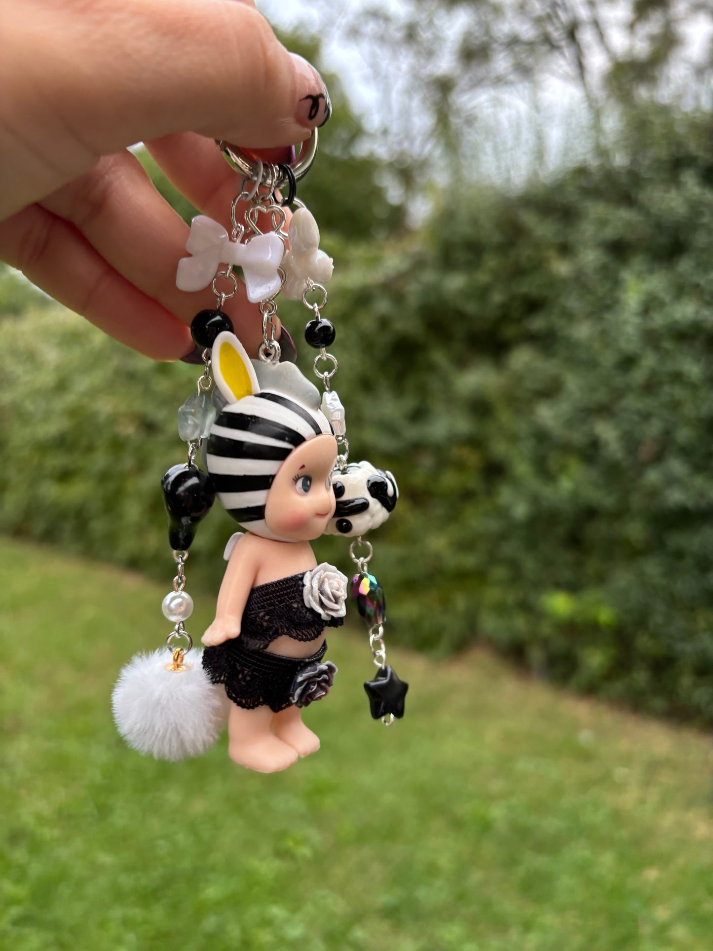 Sonny Angel keychain zebra