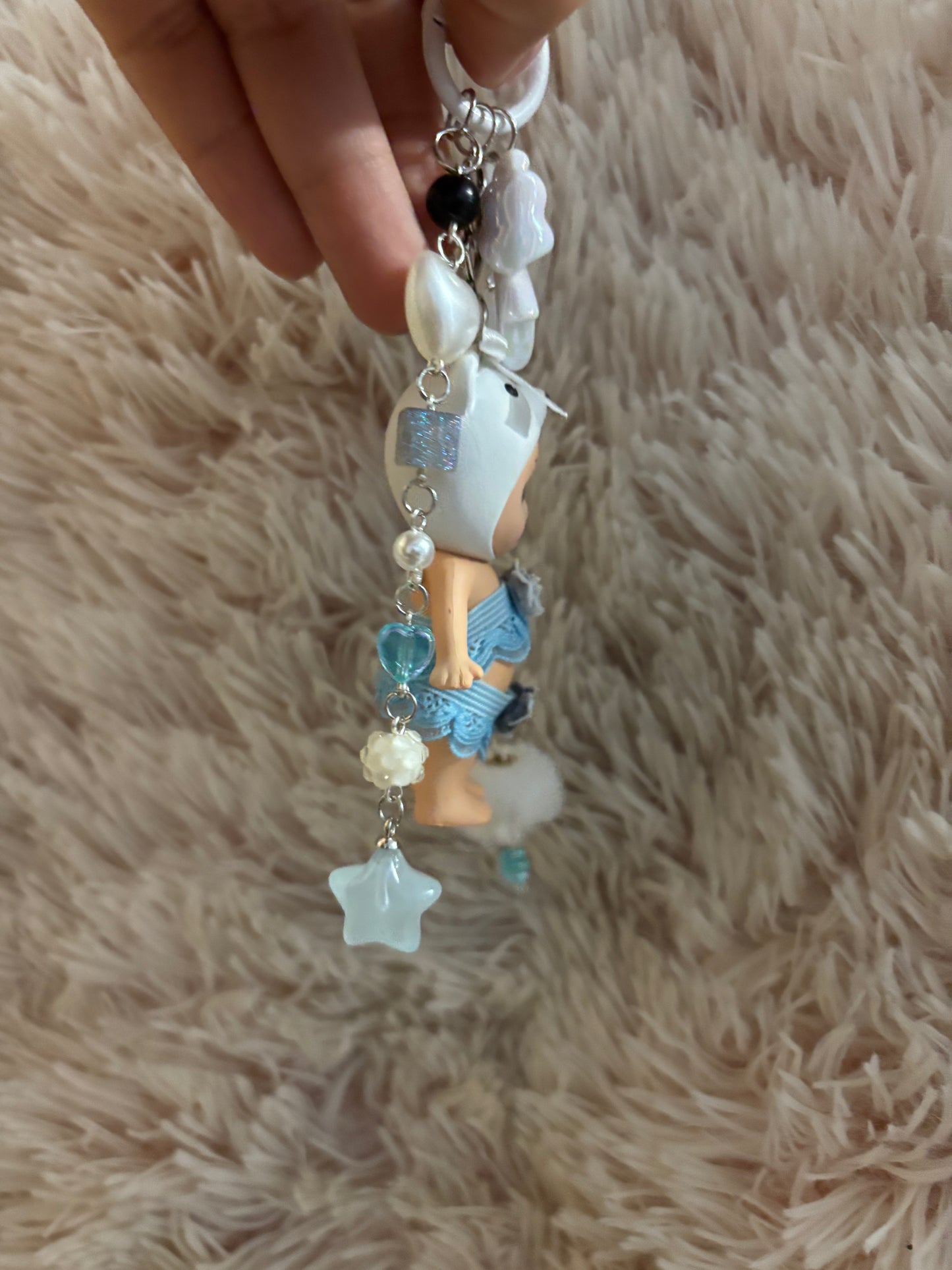 White Bear Sonny Angel keychain