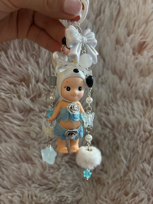 White Bear Sonny Angel keychain