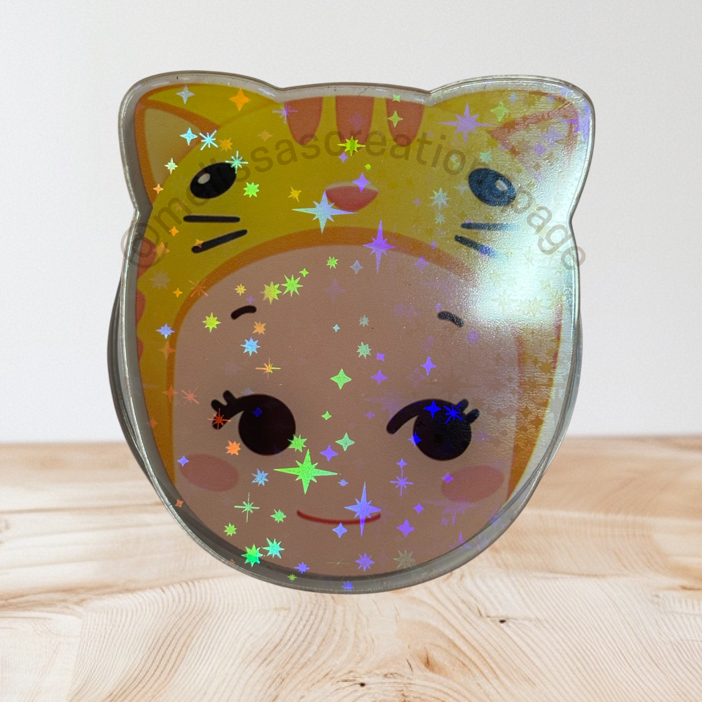 Yellow Cat pop socket